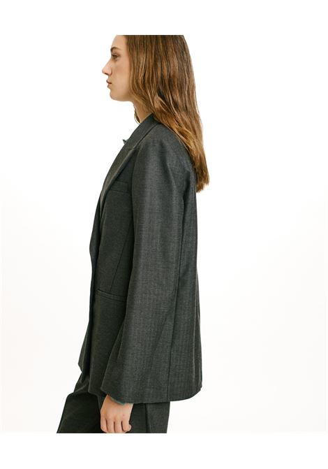 Rosemary Jacket in Chevron Viscose and Stretch Wool MOMONI |  | MOJA0120932