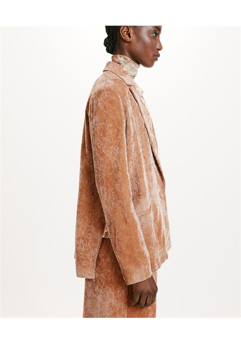 Two-tone stretch velvet hinata jacket-almond MOMONI |  | MOJA0170645