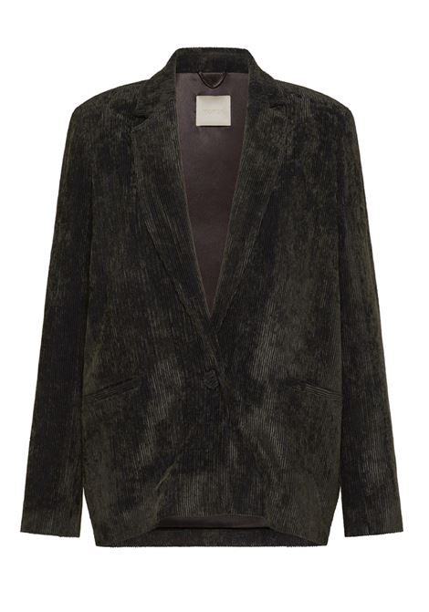 Hinata Two-Tone Stretch Velvet Jacket MOMONI |  | MOJA0170932