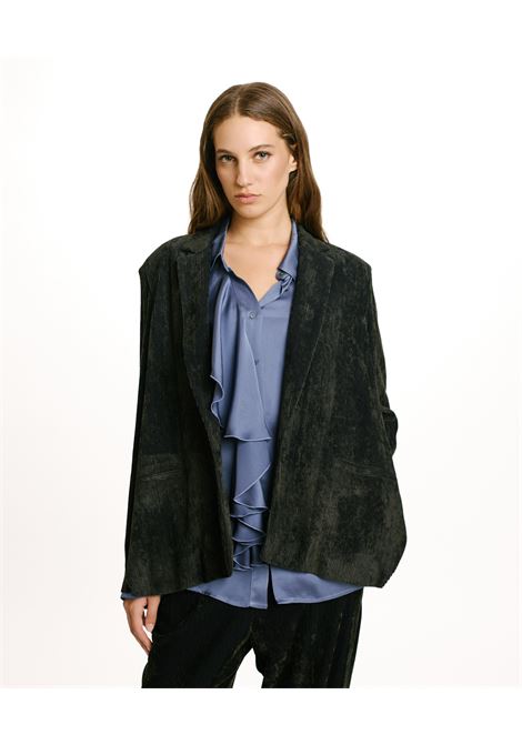 Hinata Two-Tone Stretch Velvet Jacket MOMONI |  | MOJA0170932