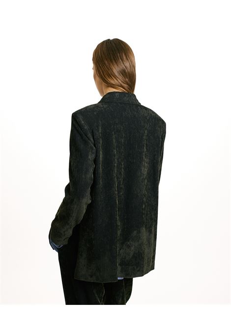 Hinata Two-Tone Stretch Velvet Jacket MOMONI |  | MOJA0170932