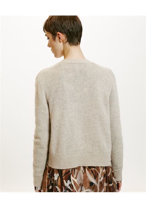 Jiro sweater in lurex-cream mohair blend MOMONI |  | MOKN0200040