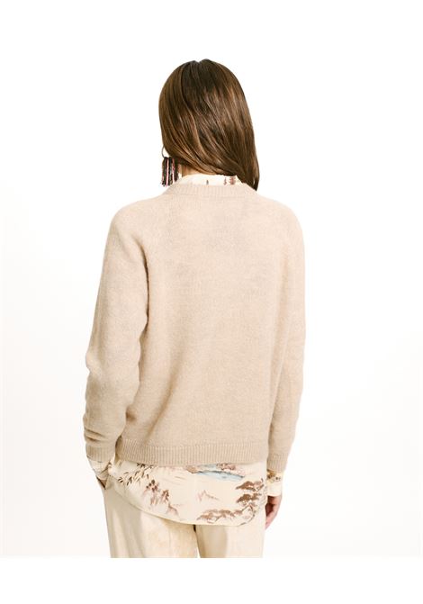 Lurex-cream mohair blend kyo sweater MOMONI |  | MOKN0230040