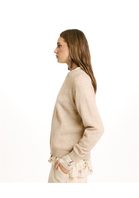 Lurex-cream mohair blend kyo sweater MOMONI |  | MOKN0230040