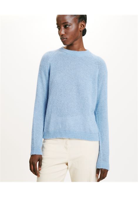 Maglia kyo in mohair misto lurex-azzurro MOMONI | Maglieria | MOKN0230834