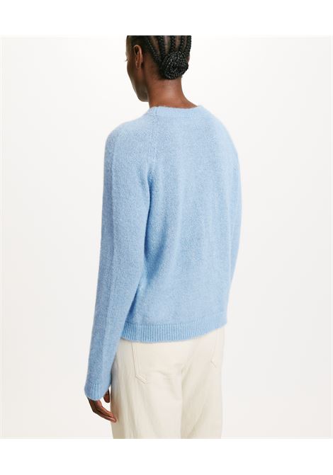 Maglia kyo in mohair misto lurex-azzurro MOMONI | Maglieria | MOKN0230834