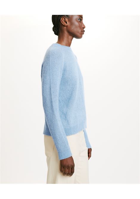 Maglia kyo in mohair misto lurex-azzurro MOMONI | Maglieria | MOKN0230834