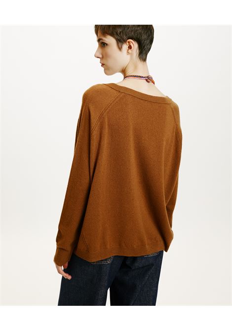 Kimi merino wool cashmere-tobacco sweater MOMONI |  | MOKN0240640