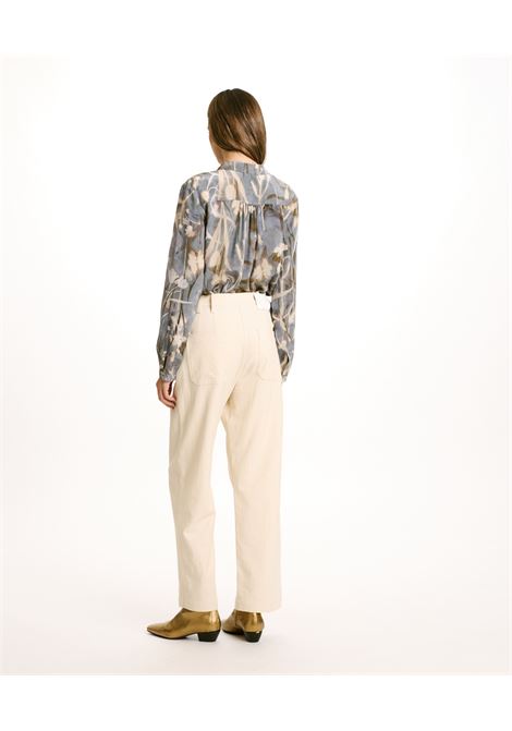 Stretch-wool-cream cotton denim jacques pants MOMONI |  | MOPA0060040