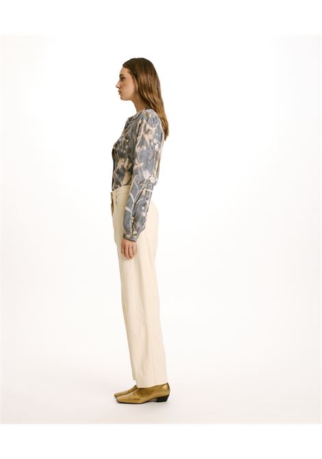 Stretch-wool-cream cotton denim jacques pants MOMONI |  | MOPA0060040