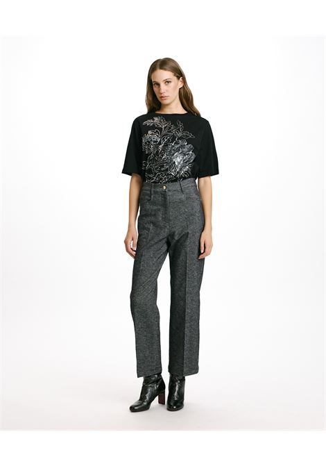 Stretch cotton wool-blue denim jacques pants MOMONI |  | MOPA0060871