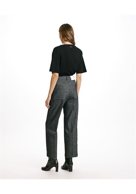 Pantaloni jacques in denim cotone lana stretch-blu jeans MOMONI | Pantaloni | MOPA0060871