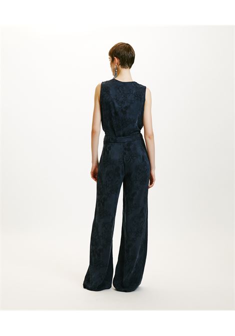 Misaki pants in jacquard-indigo viscose lyoncel MOMONI |  | MOPA0080852