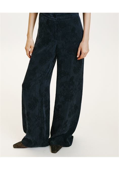 Misaki pants in jacquard-indigo viscose lyoncel MOMONI |  | MOPA0080852