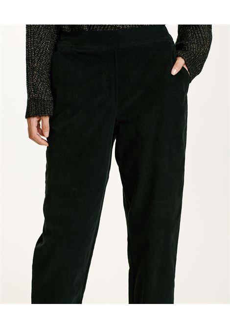 Pantaloni yoko in velluto mille righe stretch-nero MOMONI | Pantaloni | MOPA0120990