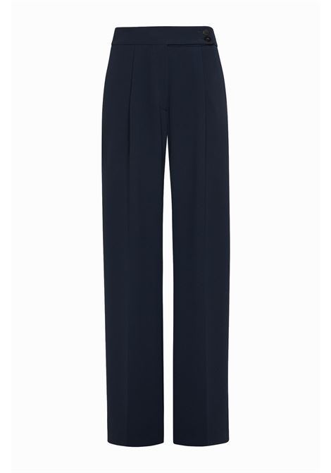 Nozomi stretch cady trousers-night blue MOMONI |  | MOPA0170870