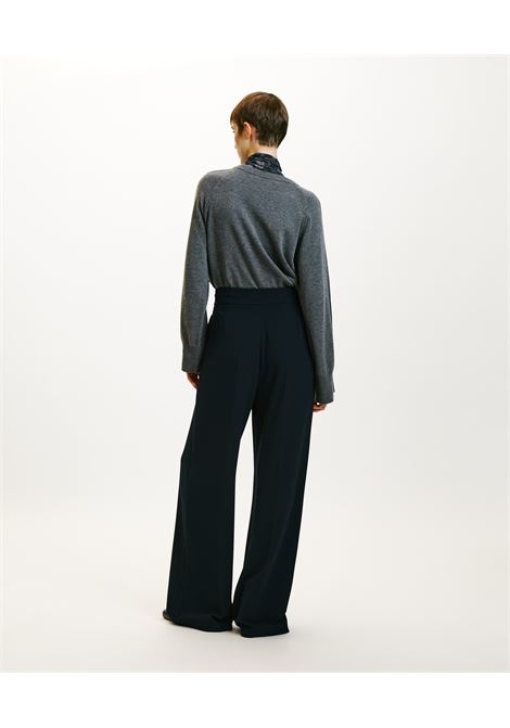 Pantaloni nozomi in cady stretch-blu notte MOMONI | Pantaloni | MOPA0170870