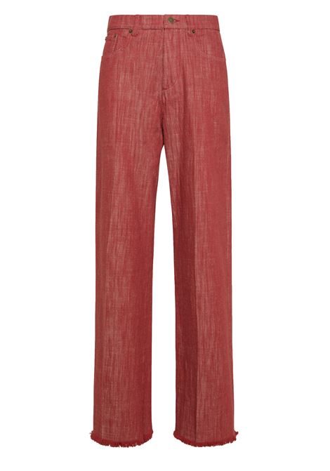 Miyako pants in firm-brick-colored denim MOMONI |  | MOPA0230610