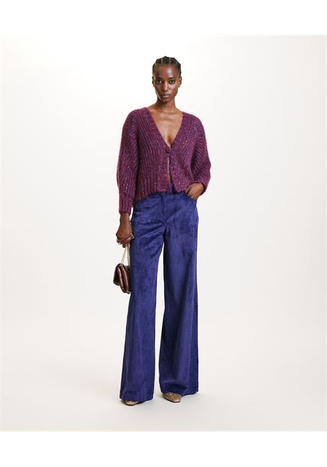 Stretch-blue corduroy gustave pants MOMONI |  | MOPA0280850