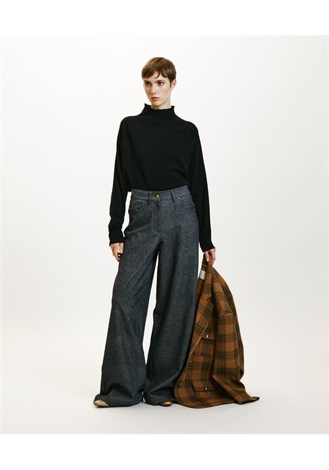 Gustave pants in cotton wool stretch-blue denim jeans MOMONI |  | MOPA0280871