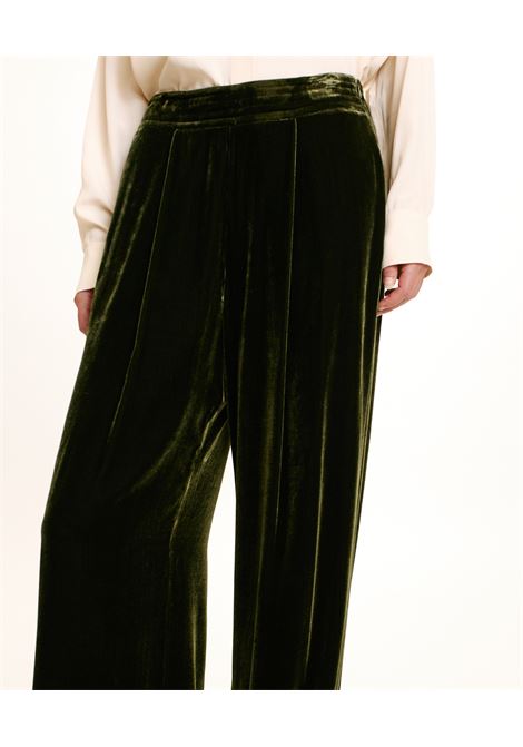 Silk blend velvet smooth-matcha green pascal pants MOMONI |  | MOPA0330749