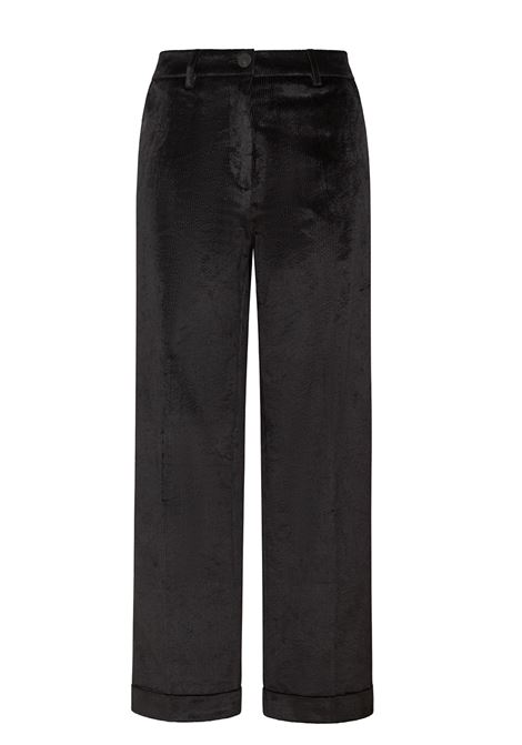 Pantaloni dango in velluto a coste stretch-nero MOMONI | Pantaloni | MOPA0370990