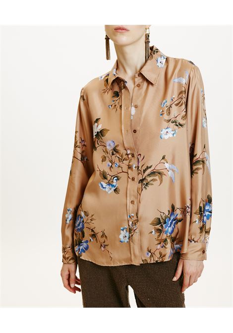 Silk twill shirt with iconic print MOMONI |  | MOSH0016486