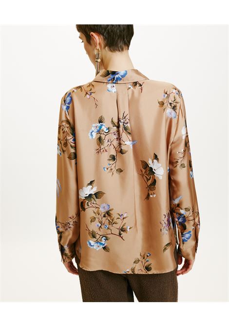 Silk twill shirt with iconic print MOMONI |  | MOSH0016486