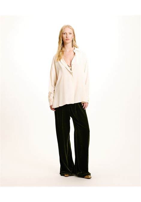 Silk blend crepe shirt with hidden placket MOMONI |  | MOSH0020040