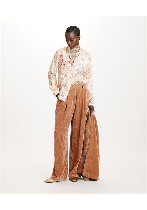 Silk shirt with rounded hem MOMONI |  | MOSH0044440