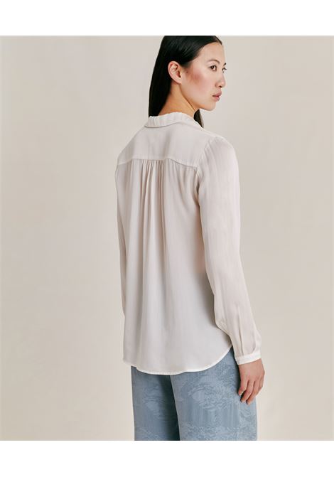 Silk shirt with rounded hem MOMONI |  | MOSH0044440