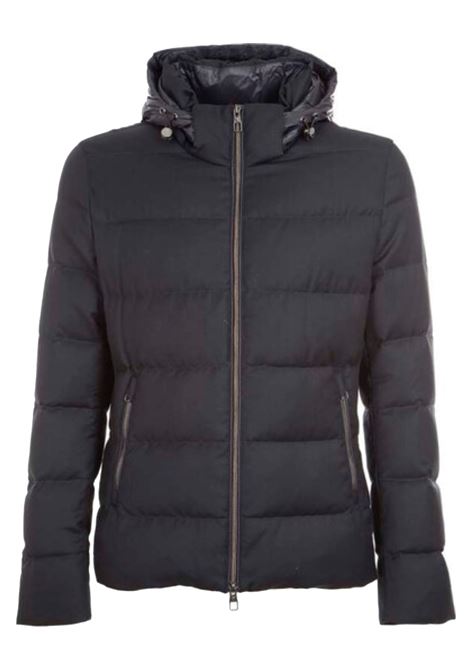 Men's Dark Blue Down Jacket - Montecore MONTECORE |  | F07MUCX742-10689