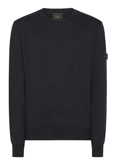 Cotton Wool Blend Crew Neck Sweater - EXMOOR 06 PEUTEREY |  | PEU5239215