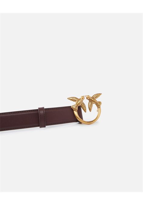 PINKO - Love Birds leather belt 3cm PINKO |  | 100125-A0F1L86Q