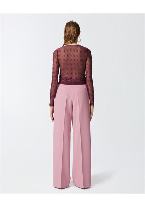 Pantaloni Palazzo Elegante in Crêpe PINKO | Pantaloni | 100331-A20QO78