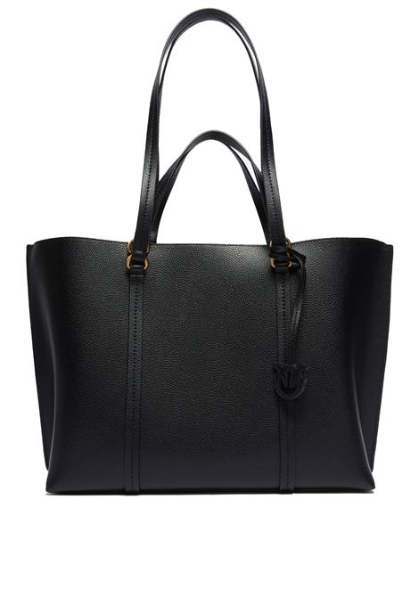 Large tumbled leather shopper bag PINKO |  | 102832-A1LFZ99Q