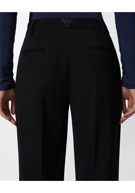 Pantaloni sartoriali gamba ampia in twill PINKO | Pantaloni | 103700-A1XXZ99