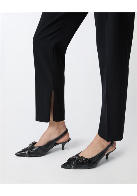 Pantaloni eleganti a sigaretta con spacchi PINKO | Pantaloni | 103702-A1XXZ99