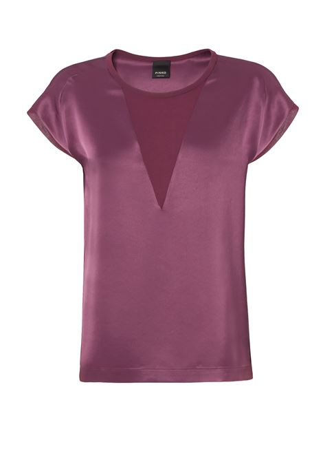 Blusa t-shirt satin e georgette PINKO | Bluse | 103951-A206W44