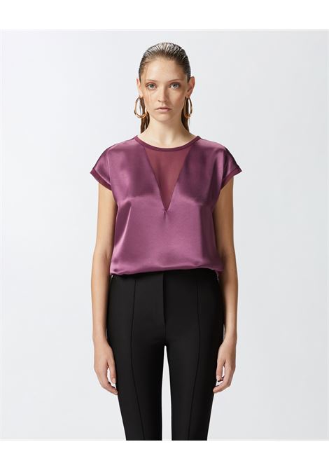 PINKO - Satin and georgette t-shirt blouse PINKO |  | 103951-A206W44