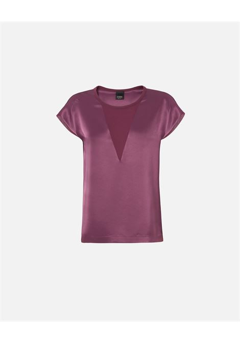 Blusa t-shirt satin e georgette PINKO | Bluse | 103951-A206W44