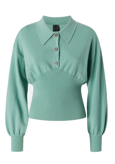 Ribbed long-sleeved polo shirt PINKO |  | 104016-A15SU43