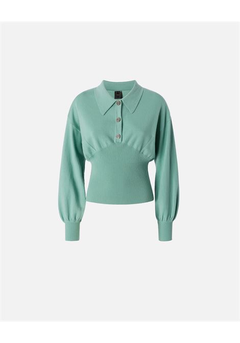 Ribbed long-sleeved polo shirt PINKO |  | 104016-A15SU43