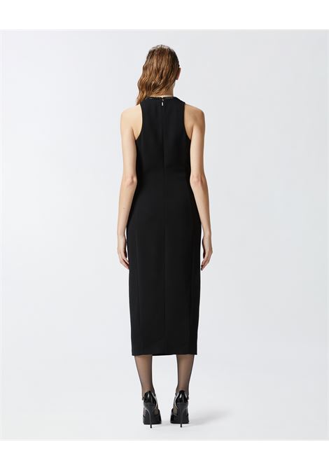 Black sheath dress with rhinestone neckline PINKO |  | 104093-A23VZ99