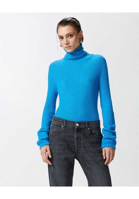 PINKO - Ribbed cashmere blend turtleneck sweater lurex cuffs PINKO |  | 104344-A278EI5