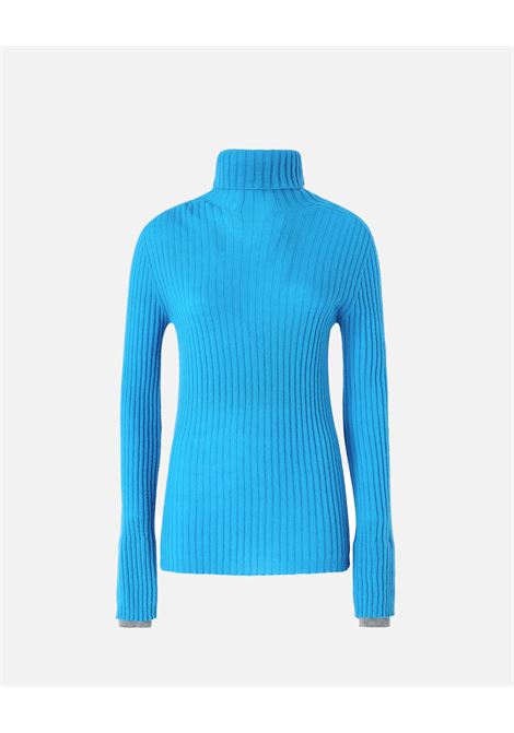 PINKO - Ribbed cashmere blend turtleneck sweater lurex cuffs PINKO |  | 104344-A278EI5