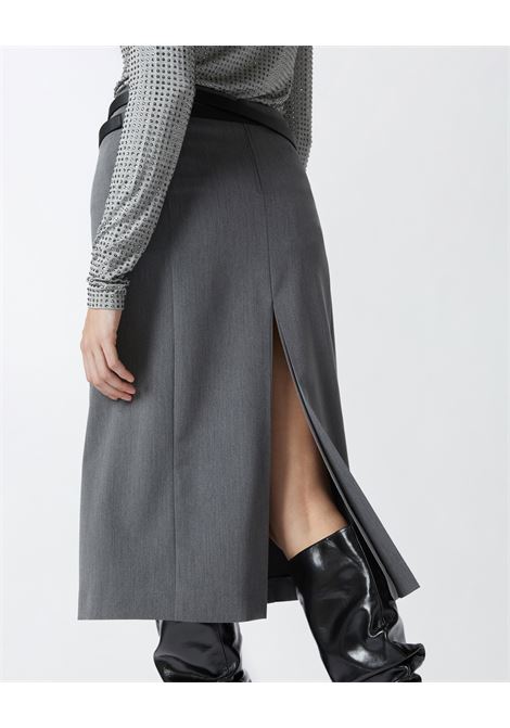 Tailored midi skirt with pleat and slit PINKO |  | 104381-A18EI72