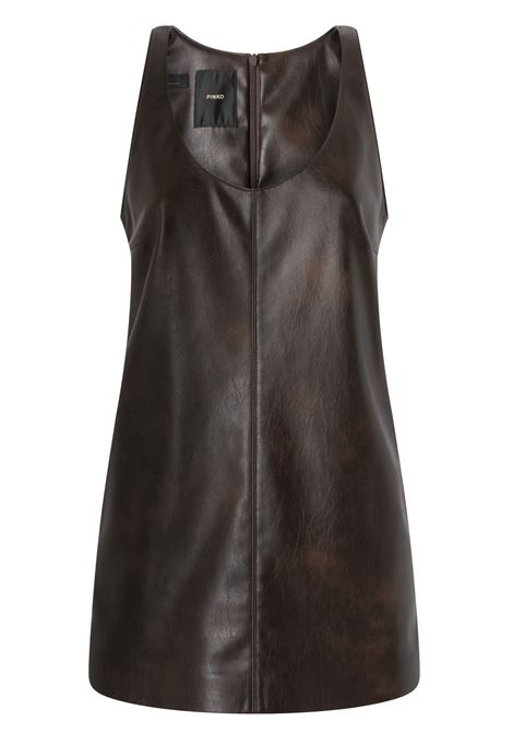 Leather effect tunic short dress PINKO |  | 104397-A27MM11