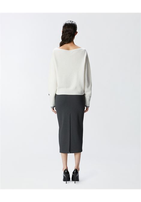 PINKO - Wool and cashmere boat neck sweater PINKO |  | 104467-A277ZK1