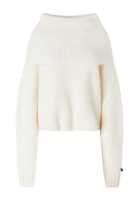 Ribbed pullover with wide turned-up collar PINKO |  | 104493-A282Z13